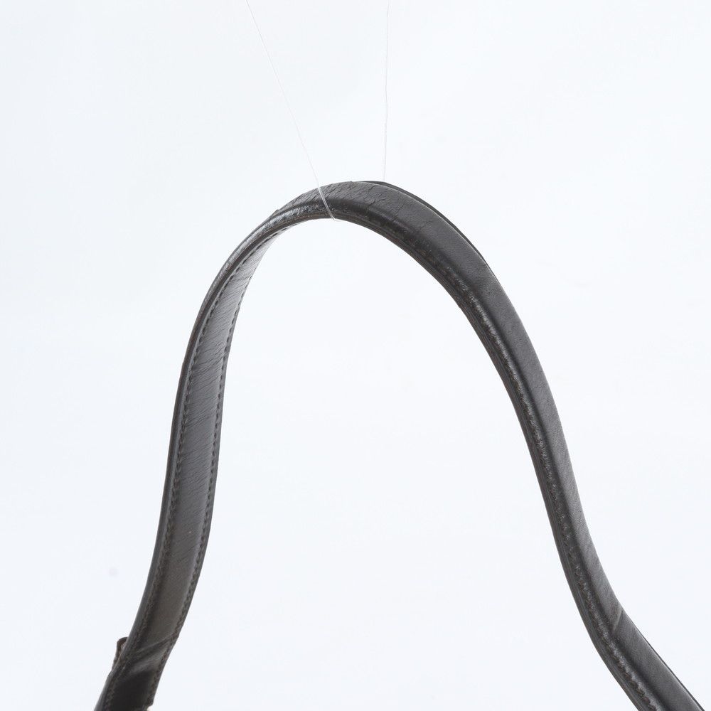 Gucci Sherry Line 001 Leather Canvas Shoulder Bag Handle — view 2