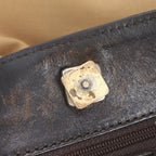 Gucci Sherry Line 001 Leather Canvas Shoulder Bag Handle — view 8