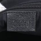 Gucci GG Canvas Leather Shoulder Bag Crossbody Messenger Black — view 8