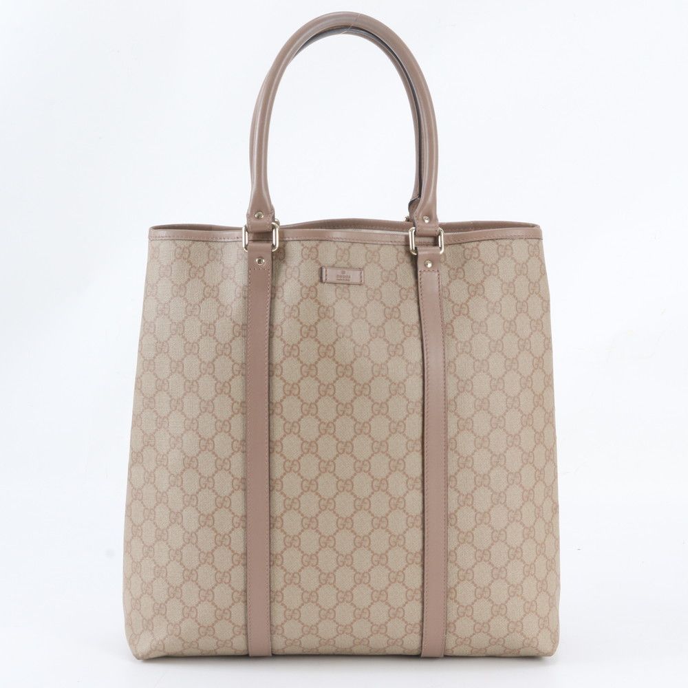 Gucci GG Supreme Sherry Line Leather Tote Shoulder