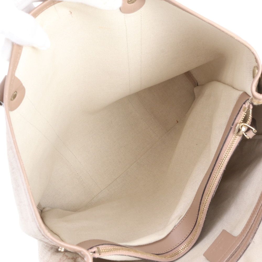 Gucci GG Supreme Sherry Line Leather Tote Shoulder — view 8