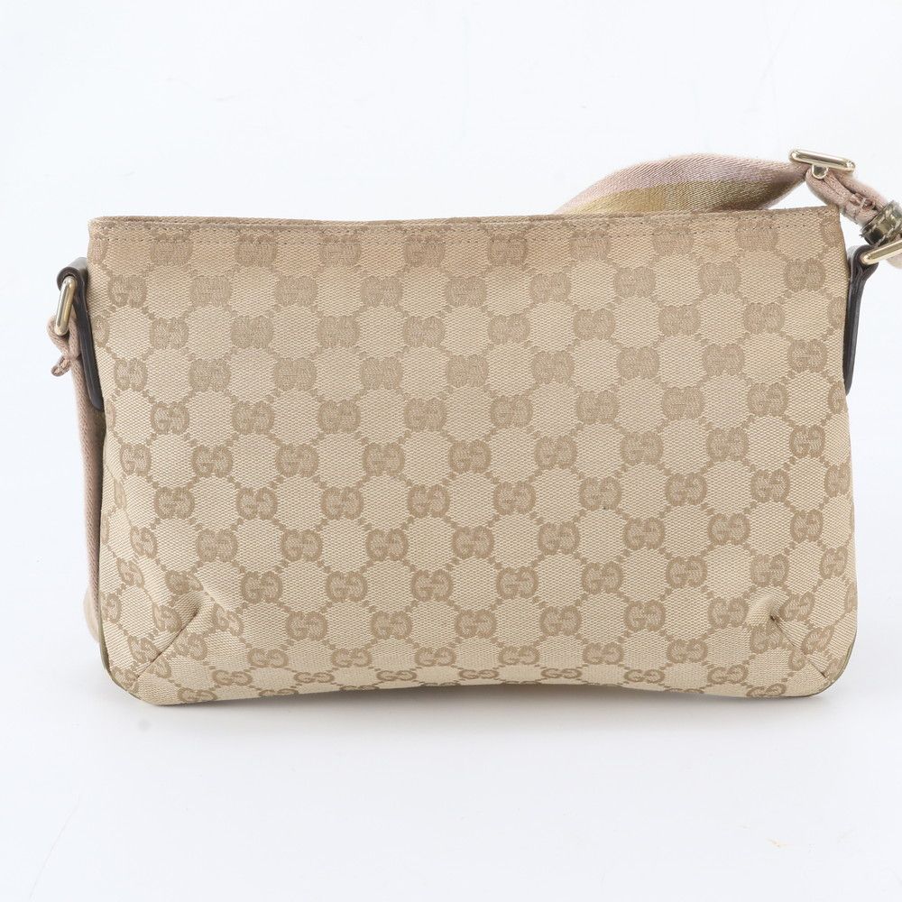 Gucci GG Canvas Leather Shoulder Bag Crossbody — view 3