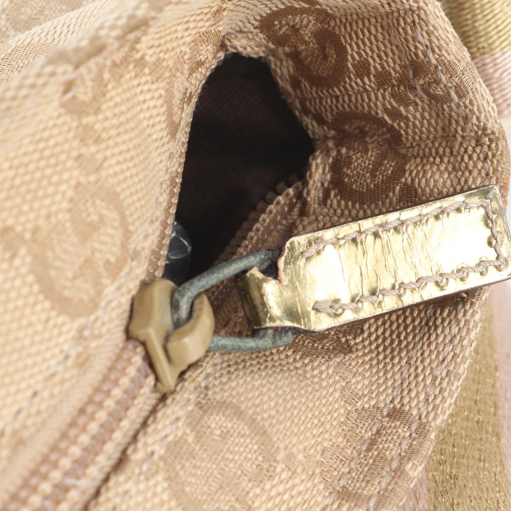 Gucci GG Canvas Leather Shoulder Bag Crossbody — view 8