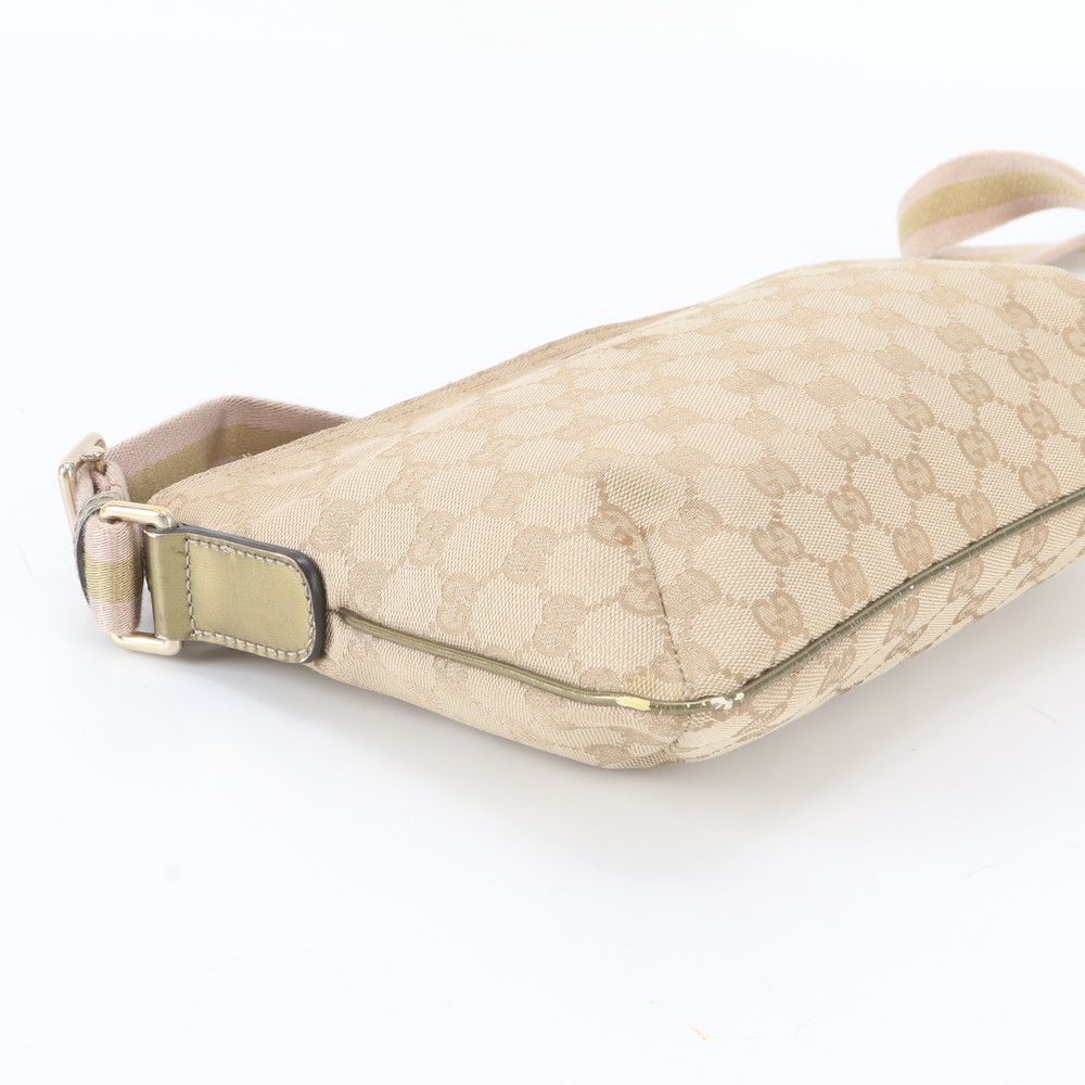 Gucci GG Canvas Leather Shoulder Bag Crossbody — view 5