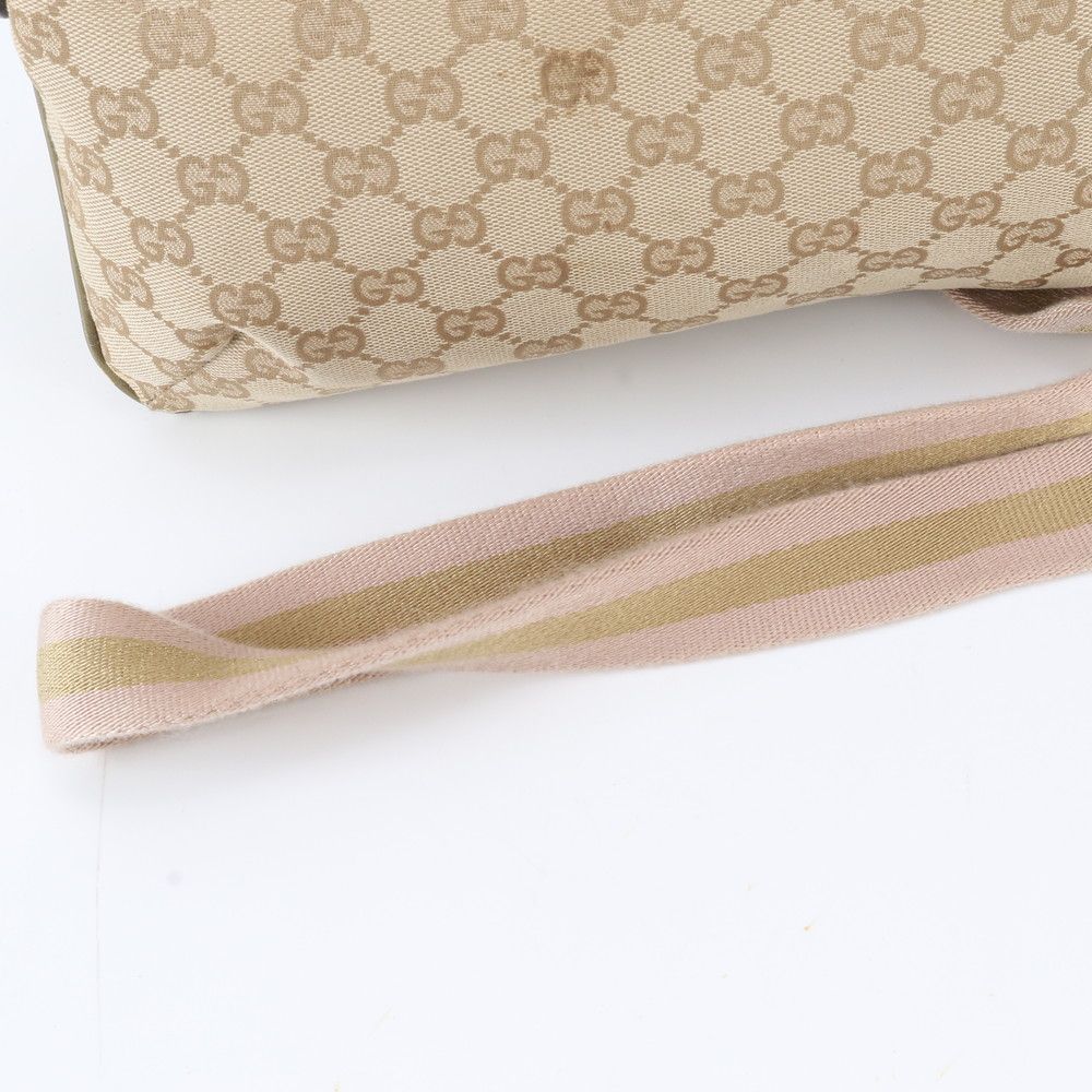 Gucci GG Canvas Leather Shoulder Bag Crossbody — view 2