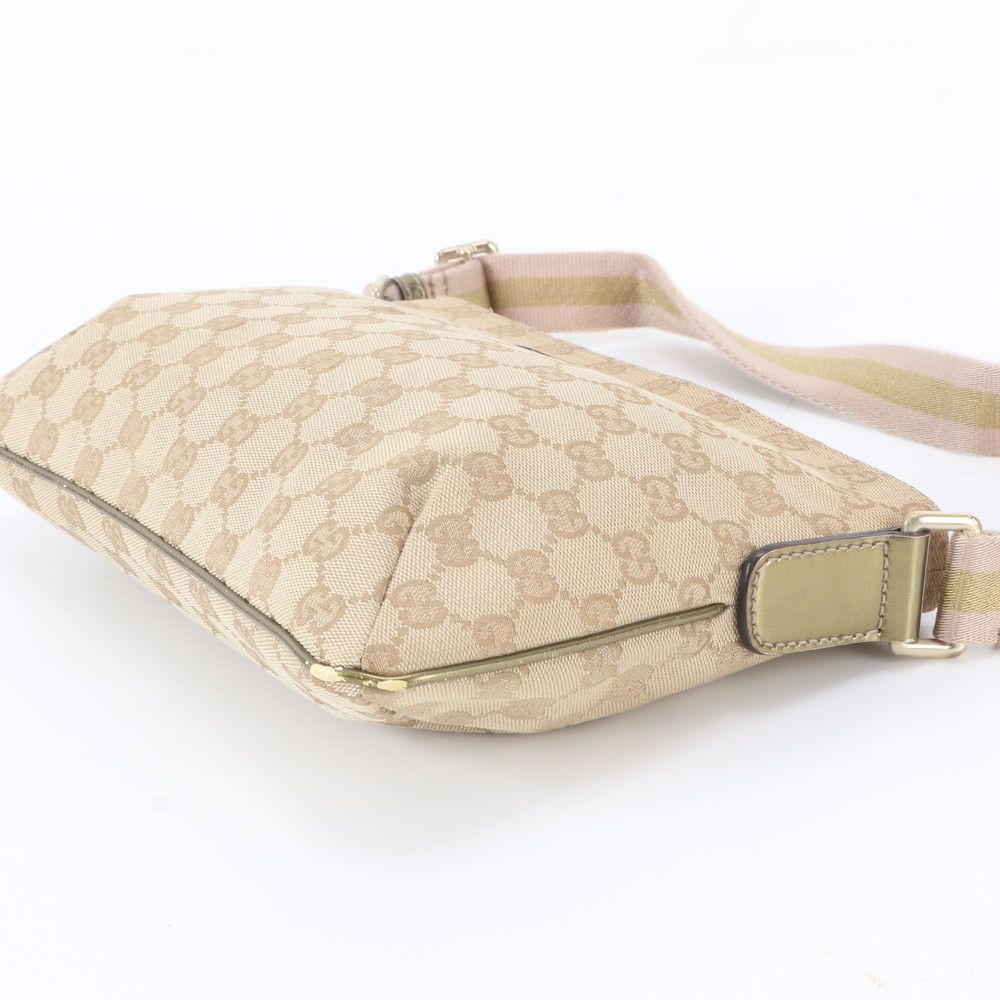Gucci GG Canvas Leather Shoulder Bag Crossbody — view 4