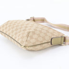 Gucci GG Canvas Leather Shoulder Bag Crossbody — view 4