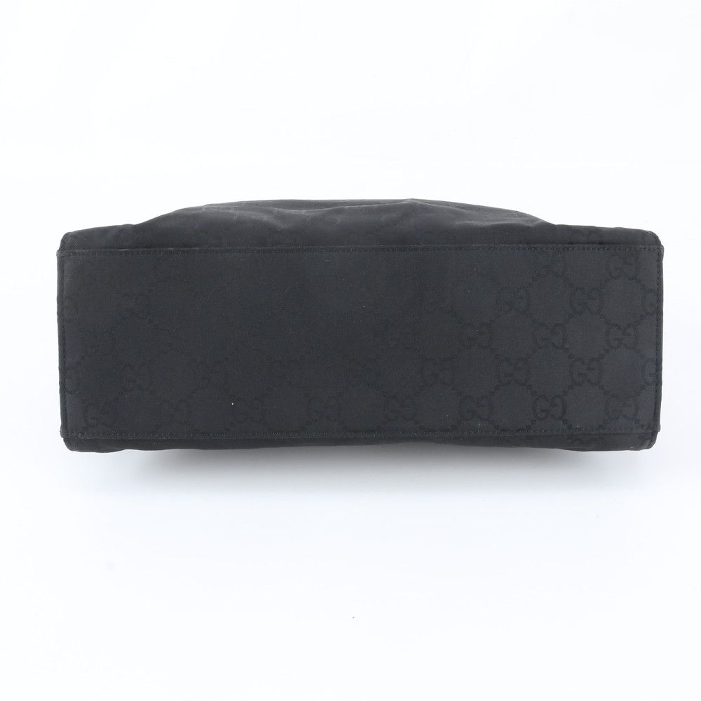 Gucci Bamboo GG Nylon 002 Handbag Tote Leather Black — view 5
