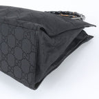 Gucci Bamboo GG Nylon 002 Handbag Tote Leather Black — view 4