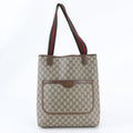 Gucci GG Split Sherry Line Leather Tote Shoulder