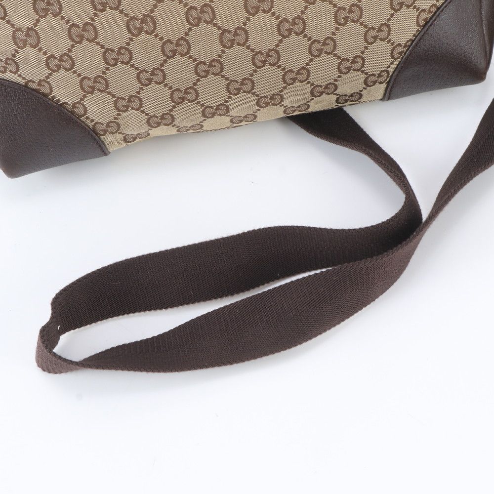 Gucci GG Canvas Leather Shoulder Bag Crossbody Messenger Business Tote — view 2