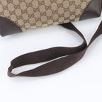 Gucci GG Canvas Leather Shoulder Bag Crossbody Messenger Business Tote — view 2