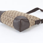 Gucci GG Canvas Leather Shoulder Bag Crossbody Messenger Business Tote — view 4