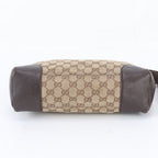 Gucci GG Canvas Leather Shoulder Bag Crossbody Messenger Business Tote — view 6