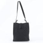 Gucci GG Canvas Leather Shoulder Bag Hand Black — view 3