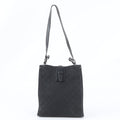 Gucci GG Canvas Leather Shoulder Bag Hand Black