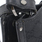 Gucci GG Canvas Leather Shoulder Bag Hand Black — view 8
