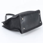 Gucci GG Canvas Leather Shoulder Bag Hand Black — view 5