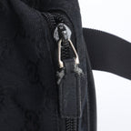 Gucci GG Canvas Leather Tote Shoulder Business Black — view 8