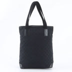 Gucci GG Canvas Leather Tote Shoulder Business Black — view 3