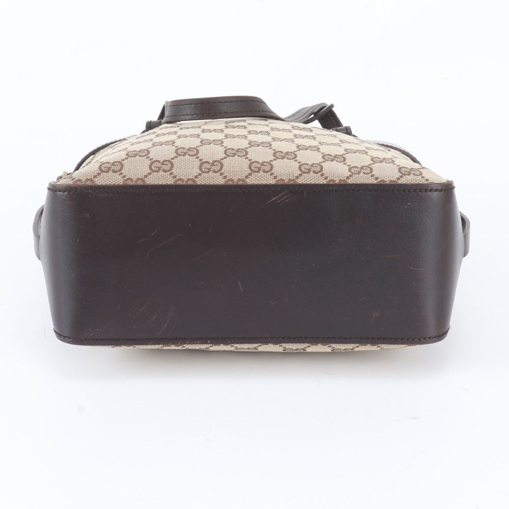 Gucci GG Canvas Leather Tote Shoulder Hand — view 6