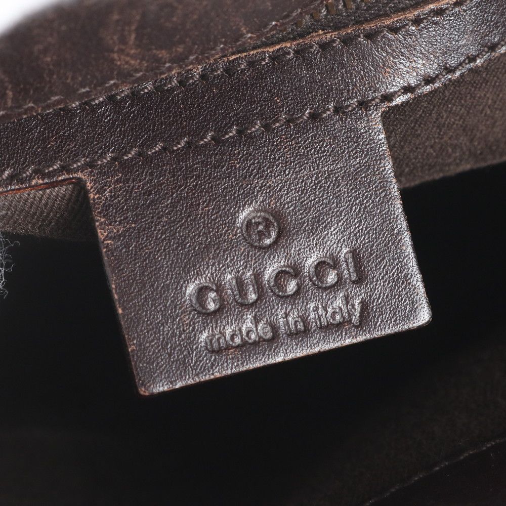 Gucci GG Canvas Leather Tote Shoulder Hand — view 8