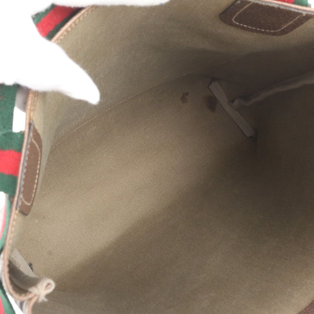 Gucci GG Supreme Sherry Line Leather Tote Shoulder — view 7