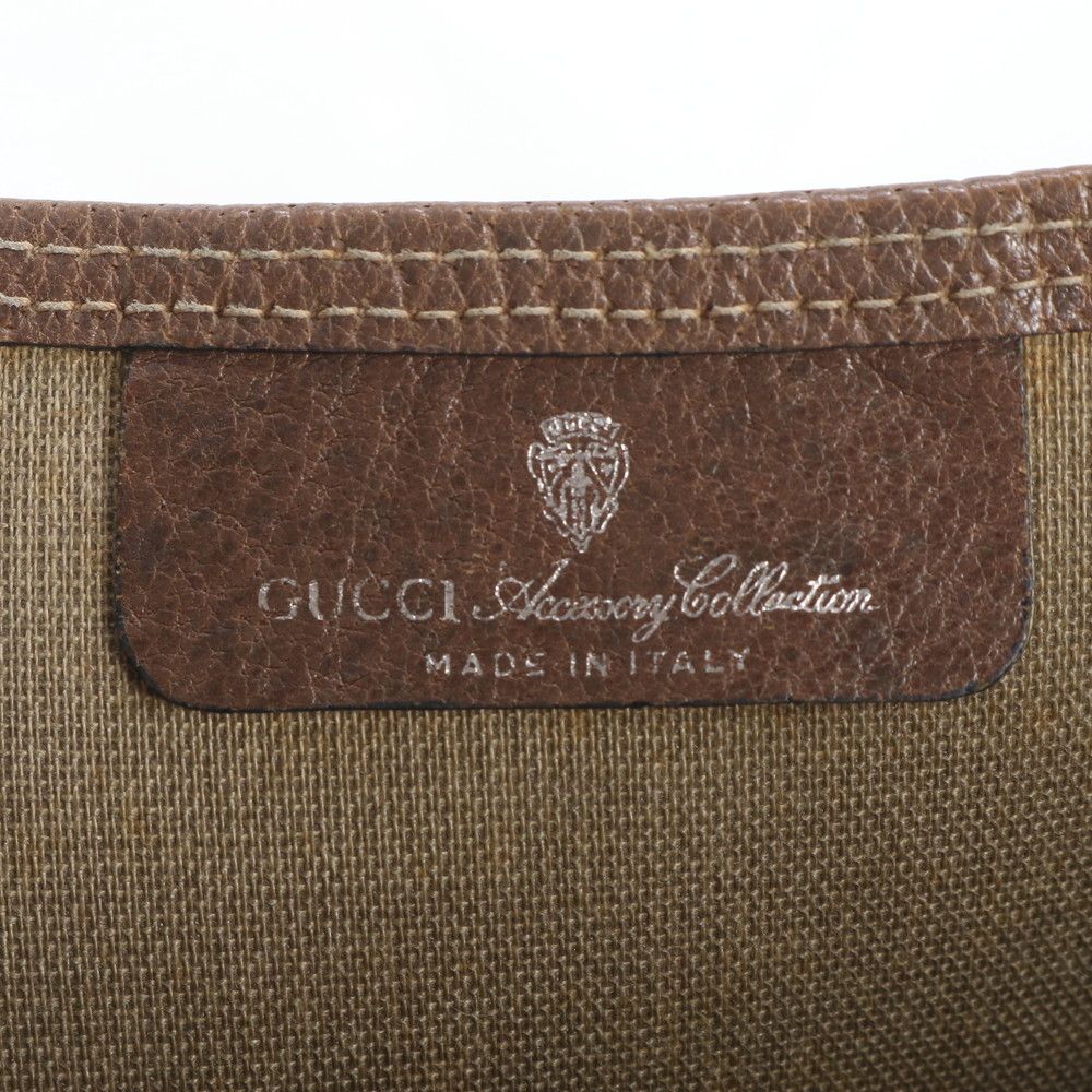 Gucci GG Supreme Sherry Line Leather Tote Shoulder — view 8