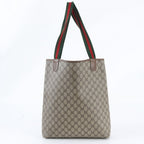 Gucci GG Supreme Sherry Line Leather Tote Shoulder — view 3