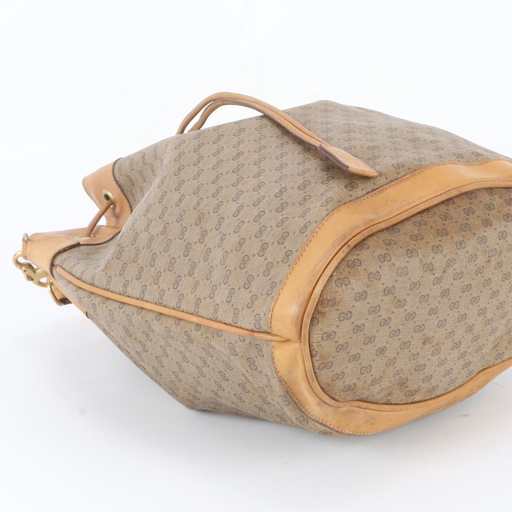 Gucci O'ludo Micro GG Drawstring Leather Shoulder Bag Crossbody — view 5