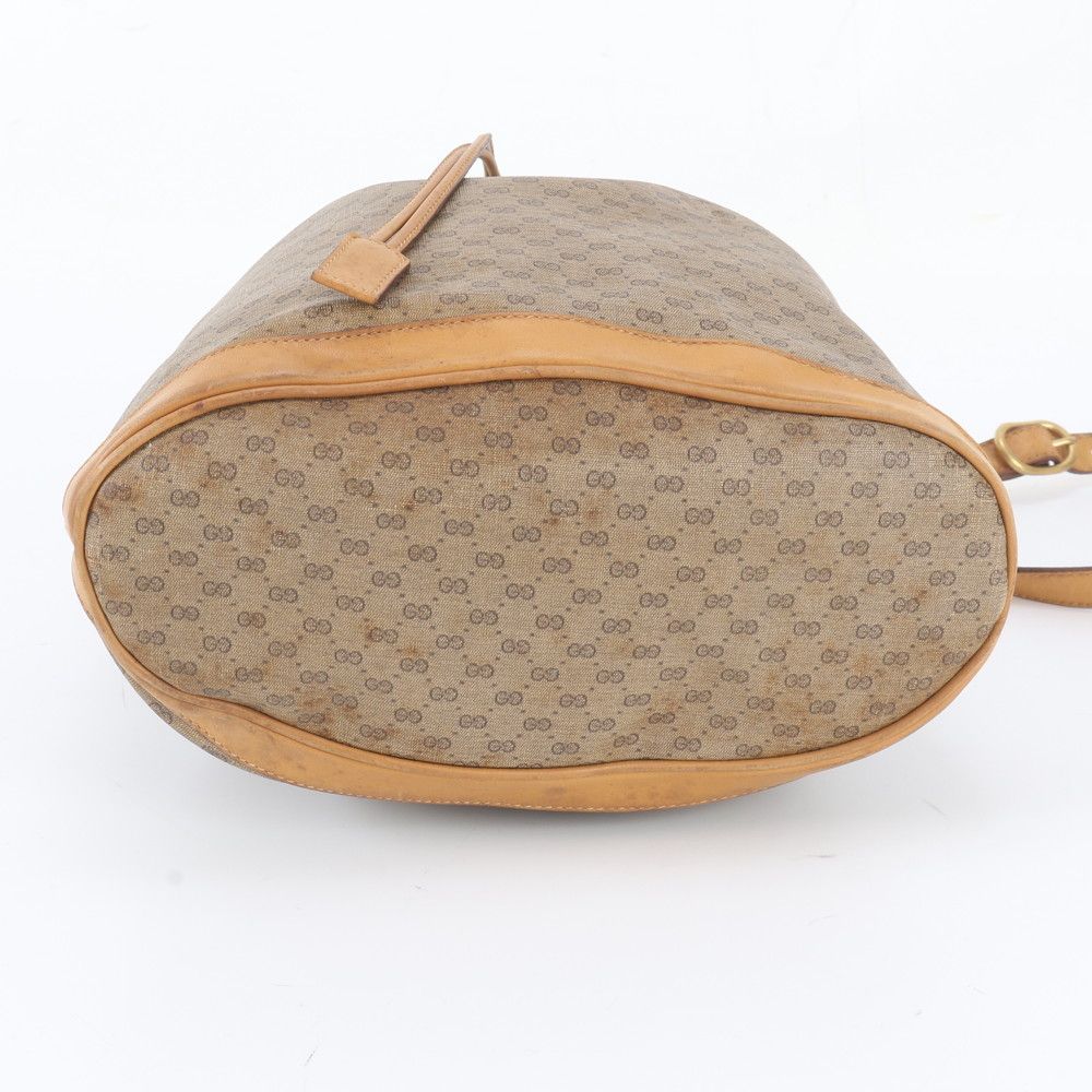 Gucci O'ludo Micro GG Drawstring Leather Shoulder Bag Crossbody — view 6