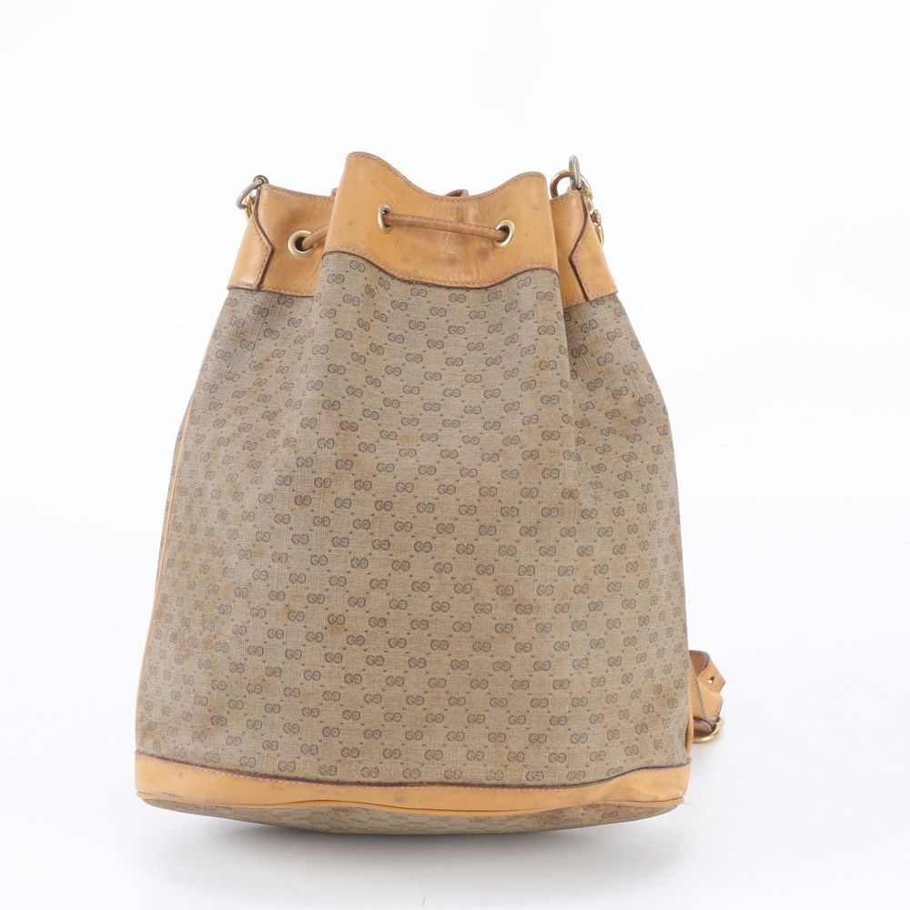 Gucci O'ludo Micro GG Drawstring Leather Shoulder Bag Crossbody — view 3