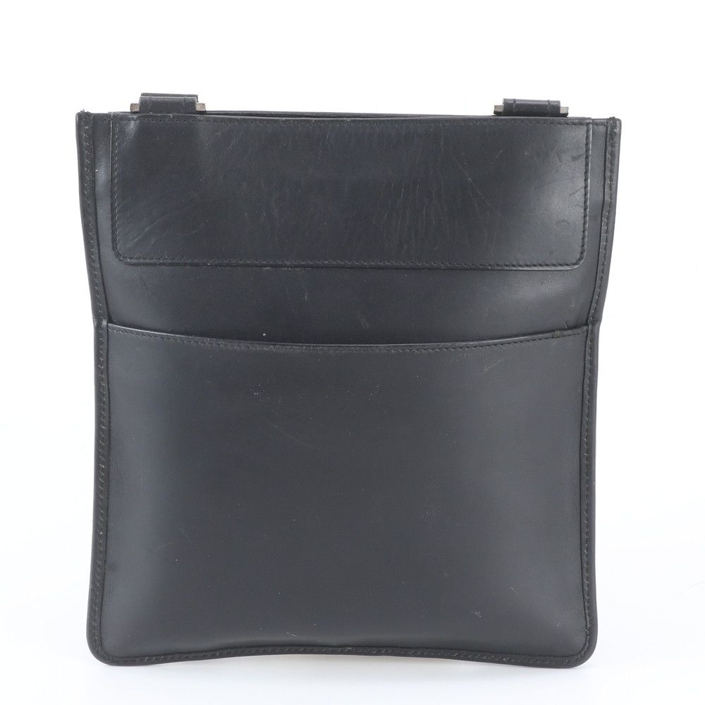 Gucci 019 Leather Shoulder Bag Crossbody Messenger Business Black — view 3