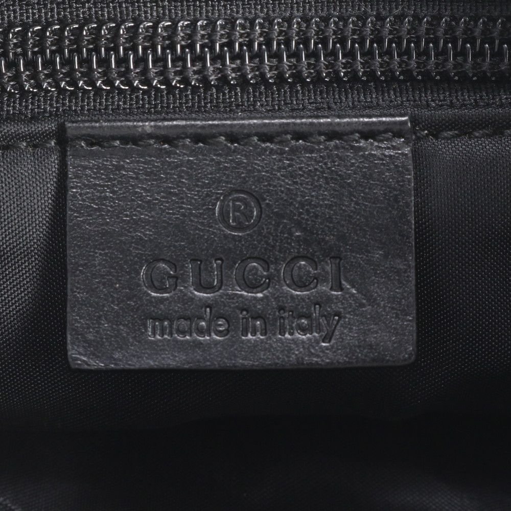 Gucci 019 Leather Shoulder Bag Crossbody Messenger Business Black — view 9