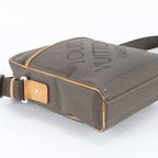 Louis Vuitton Damier Jean Citadin Leather Shoulder Bag Crossbody Messenger — view 5