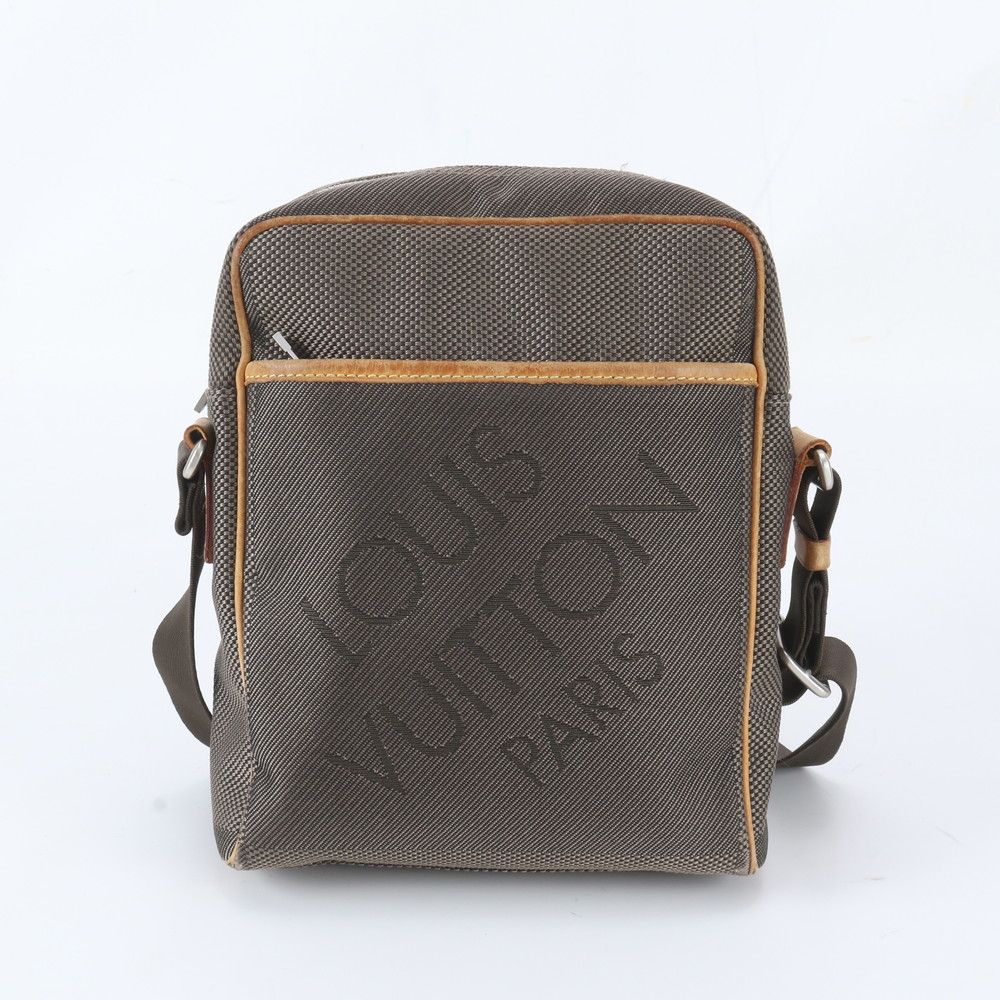 Louis Vuitton Damier Jean Citadin Leather Shoulder Bag Crossbody Messenger — view 3