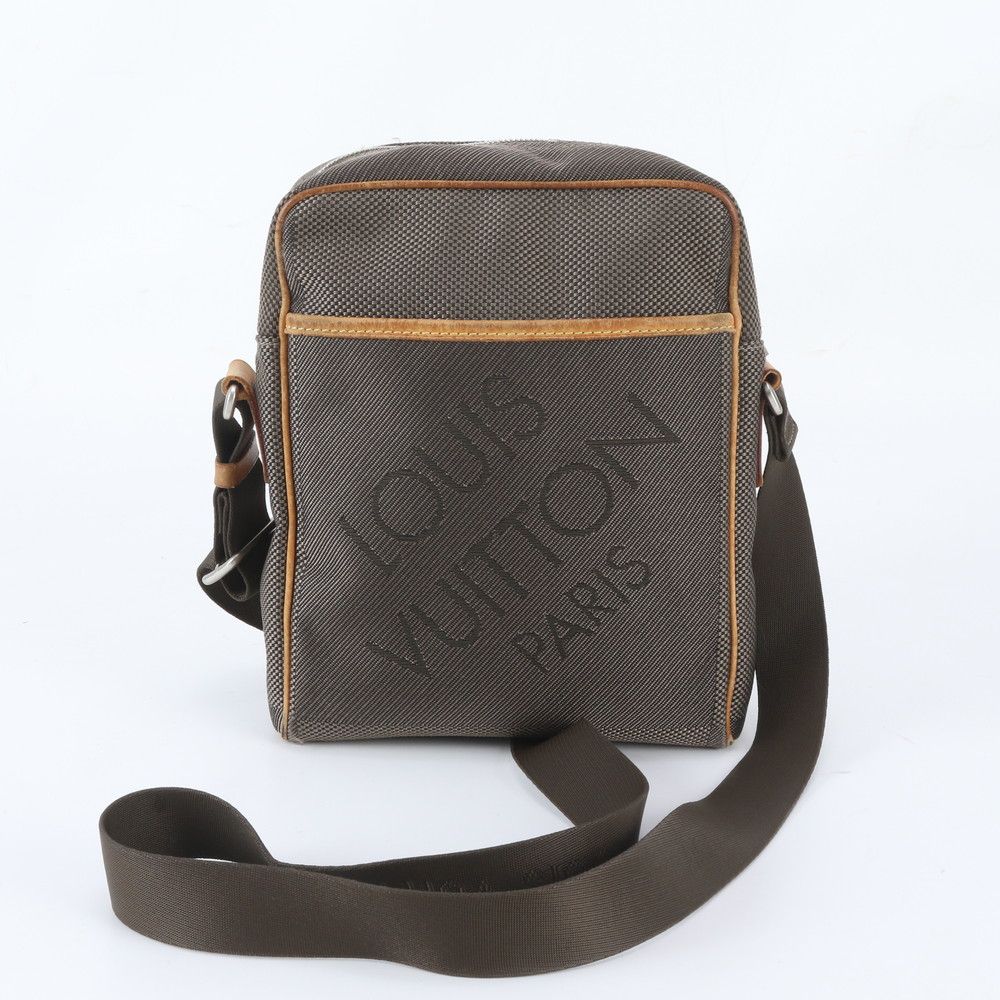 Louis Vuitton Damier Jean Citadin Leather Shoulder Bag Crossbody Messenger