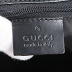 Gucci GG Canvas Leather Tote Shoulder Hand Black — view 8
