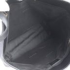 Gucci GG Canvas Leather Tote Shoulder Hand Black — view 7