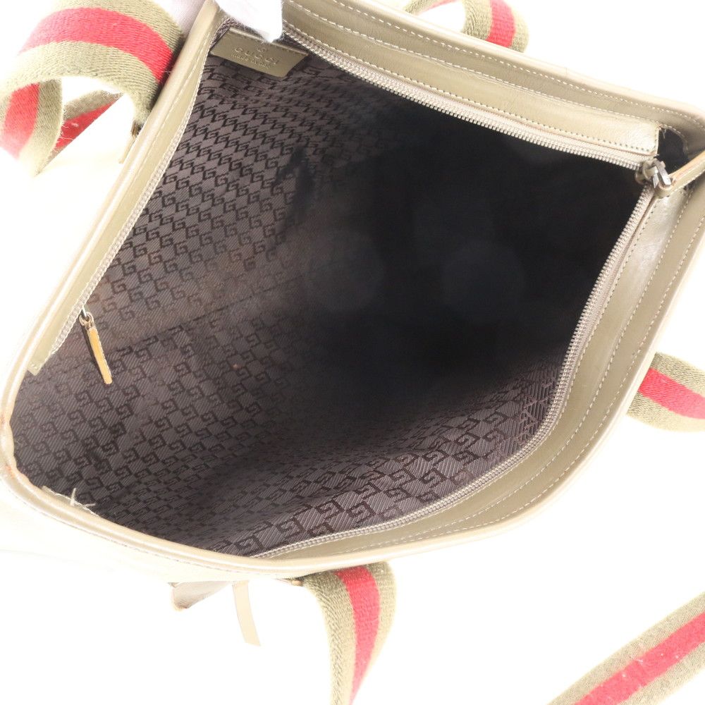 Gucci 019 Leather Nylon Tote Shoulder Business Document — view 7