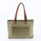 Gucci 019 Leather Nylon Tote Shoulder Business Document