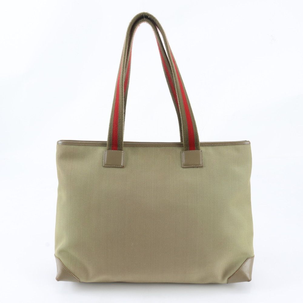Gucci 019 Leather Nylon Tote Shoulder Business Document — view 3