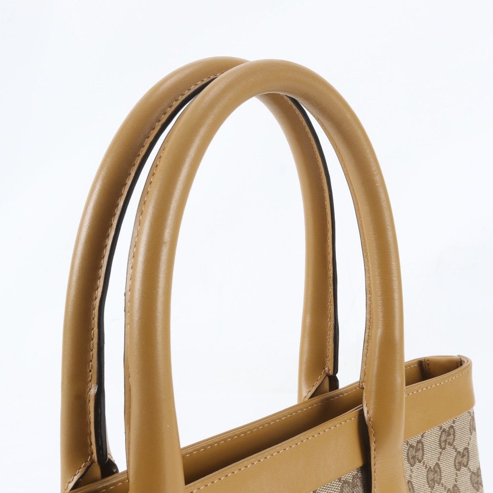 Gucci GG Canvas 002 Leather Tote Shoulder Hand — view 2