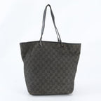 Gucci GG Canvas Leather Tote Shoulder Hand Black — view 3