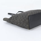 Gucci GG Canvas Leather Tote Shoulder Hand Black — view 5