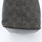 Gucci GG Canvas Leather Tote Shoulder Hand Black — view 9