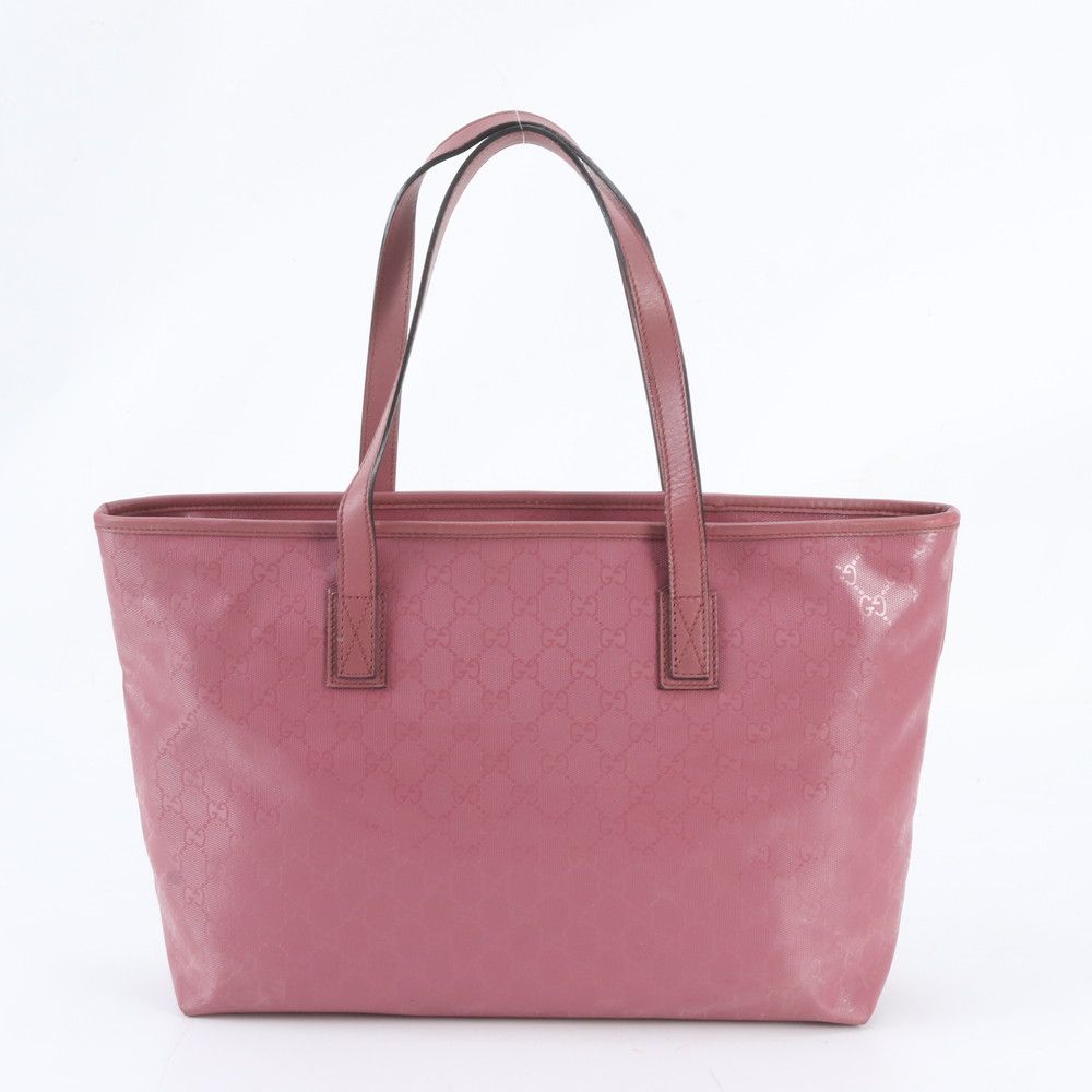 Gucci GG Supreme Leather Tote Shoulder Hand Pink — view 3
