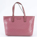 Gucci GG Supreme Leather Tote Shoulder Hand Pink