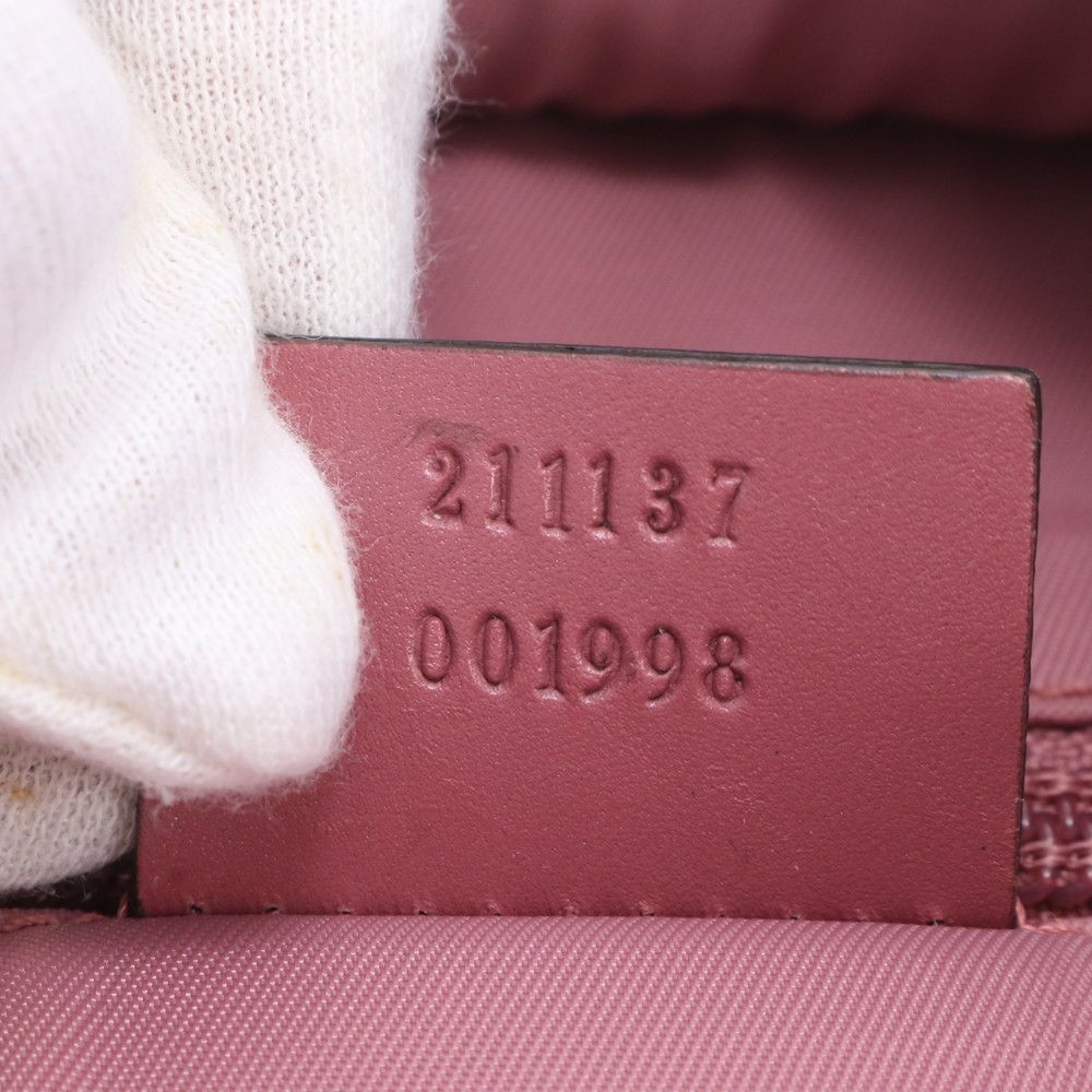 Gucci GG Supreme Leather Tote Shoulder Hand Pink — view 9