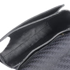 Gucci Vintage Leather Canvas Shoulder Bag Crossbody Black — view 7